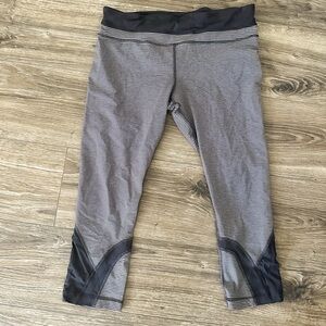 Lululemon Athletica Black and White Cropped Leggings